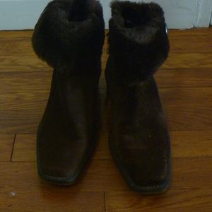 Stuart Weitzman Brown Suede Ankle Boots